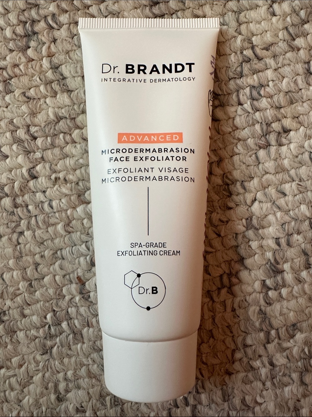 Dr. Brandt Advanced Microdermabrasion Face Exfoliator - White with Orange Accent